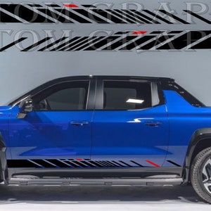 Vinyl Sticker Compatible with Silverado EV RST New Style Design Vinyl Decal