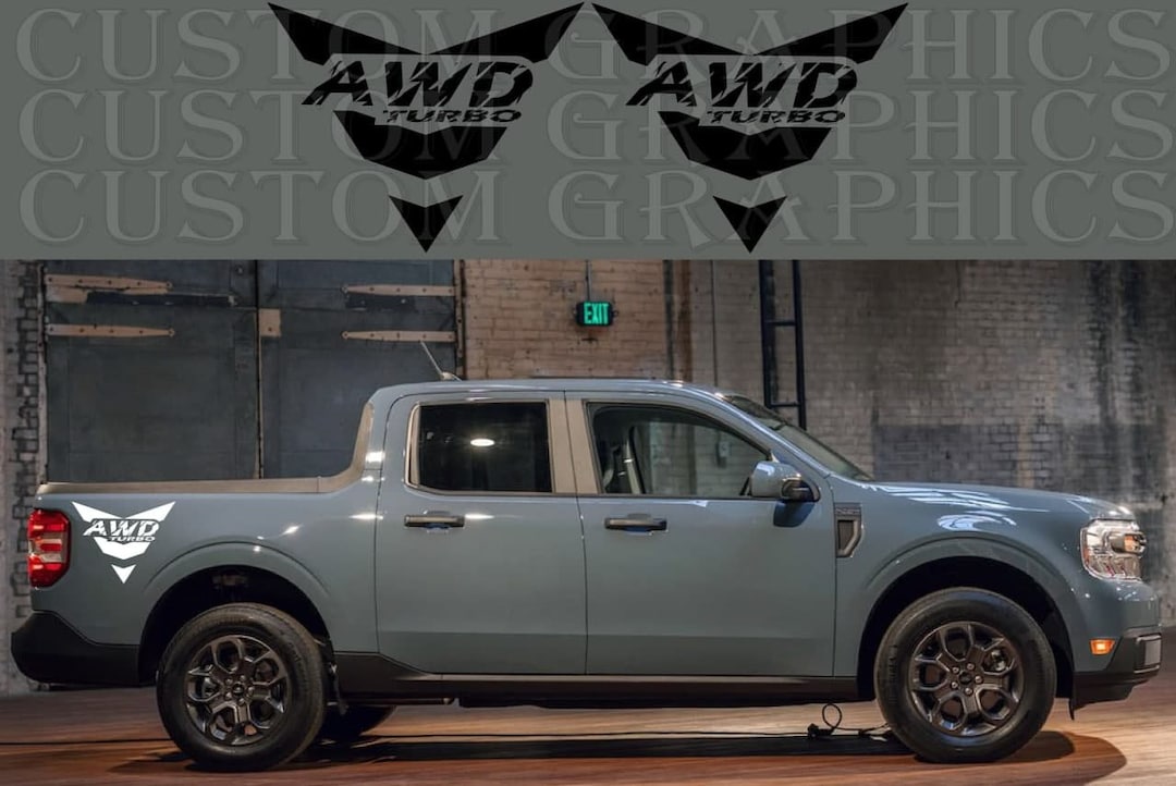 Maverick AWD Turbo Vinyl Decal Stickers - 2022 Ford Maverick - Etsy