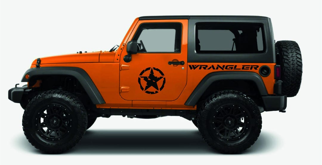 Wrangler J2 Vinyl Decal Stickers: 4x Car Graphics - Etsy