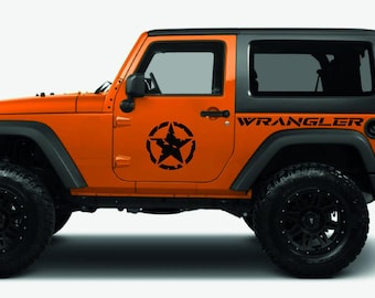 Wrangler J2 Vinyl Decal Stickers: 4x Car Graphics - Etsy