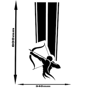 Universal Hood Sticker Sagittarius zodiac sign Design Hood Line Decal All Models