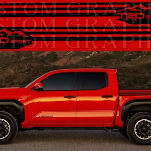 Premium Vinyl Sticker Compatible with Tacoma Rear Mountain Design New Design BFF