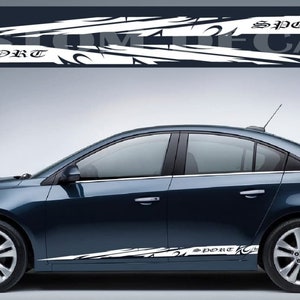 Cruze Vinyl Decal Stickers: Unique Line Design, Vehicle Enhancement