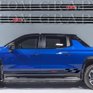 Silverado EV RST Vinyl Decal Stickers: Decorative Car Decals