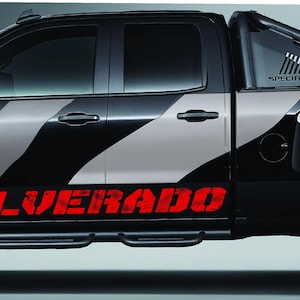Premium Quality  Vinyl Stickers Compatible with Chevrolet Silverado Style Design
