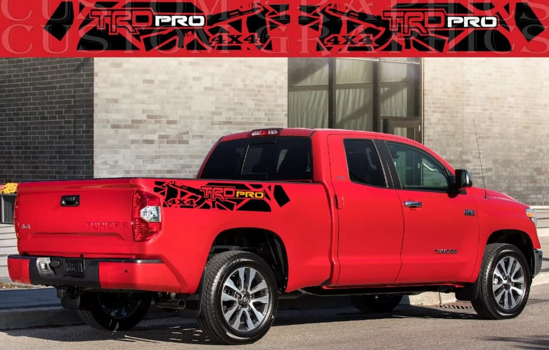 2 Colors War Design Line Decal Sticker Vinyl Compatible With Tundra All ...