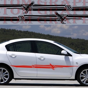 Premium Quality Stickers Compatible with Mazda 3 Eagle MS Design Decorative car decals Car styling decals