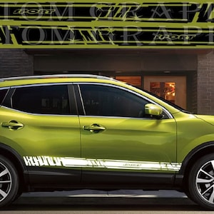 Qashqai Car Stickers: Unique Line Design Vinyl Decals