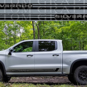Vinyl Sticker Compatible with Silverado ZR2 New Style Design Vinyl Decal