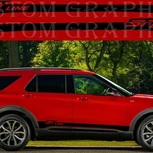 Premium Quality Sticker Compatible with Explorer ST Line Decorative car decals