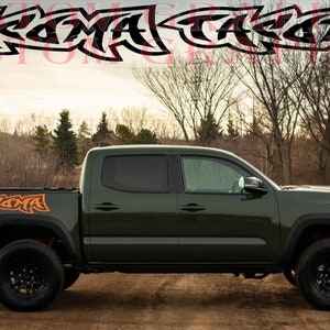 Unique Logo Design Rear Decal Sticker Vinyl Compatible with Tacoma All Models