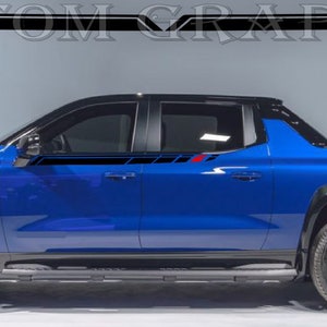 Vinyl Sticker Compatible with Silverado EV RST New Style Design Vinyl Decal