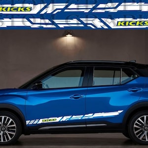 2 colors Style Design Line Decal Sticker Vinyl Compatible with Nissan Kicks All Models
