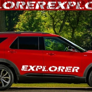 Unique Logo Design Line Decal Sticker Vinyl Compatible Explorer ST Line Custom Vinyl Stickers