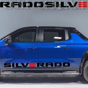Vinyl Sticker Compatible with Silverado EV RST New Style Design Vinyl Decal