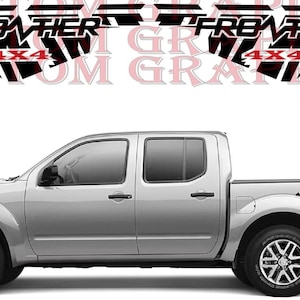 Racing Stripes Rear Design Vinyl stickers Compatible with Frontier 4x4