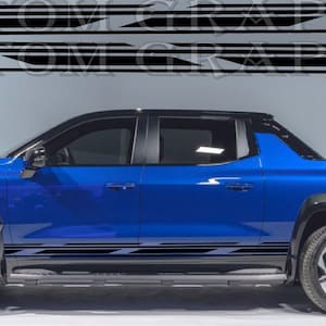 Vinyl Sticker Compatible with Silverado EV RST New Style Design Vinyl Decal