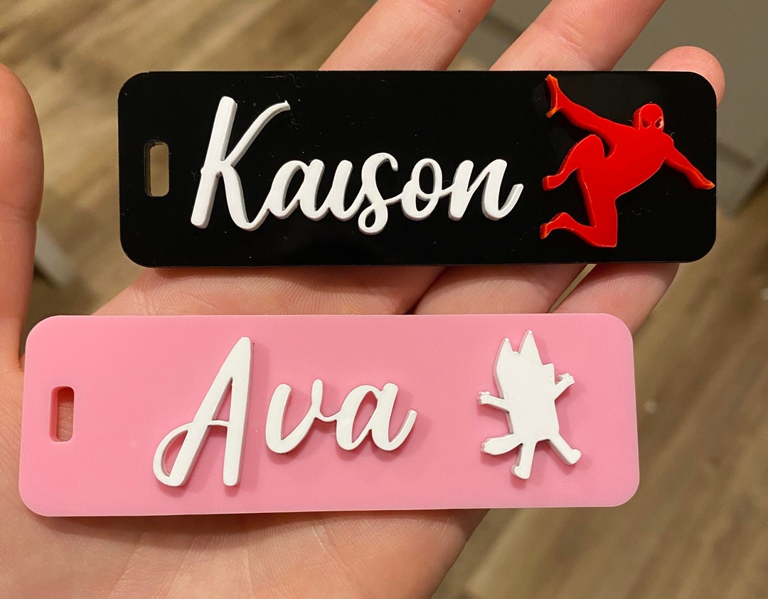 Personalised Name Tags for Kids Backpacks / Bags School Etsy