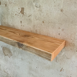 Floating wall shelf | Wall shelf made of reclaimed wood | floating shelf