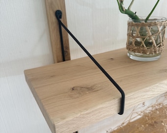 Minimalistisches Regal aus Eiche Massivholz
