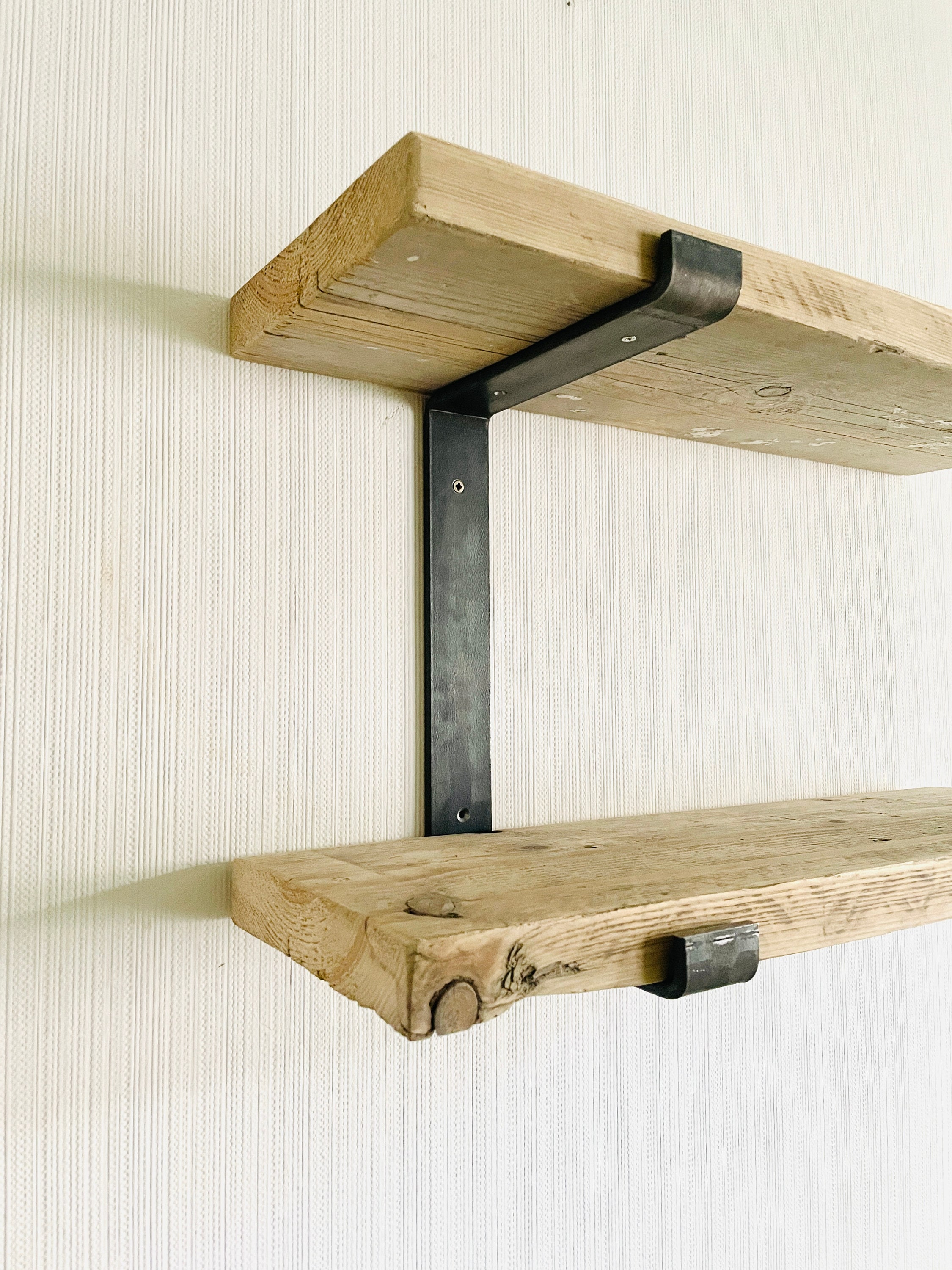 Staffe Mensole Industriali In Ferro - Stile Vintage Per Scaffali | Supporto Fino A 30kg - Foto 4