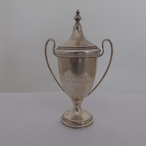 Vintage silver golf trophy - Etsy 日本