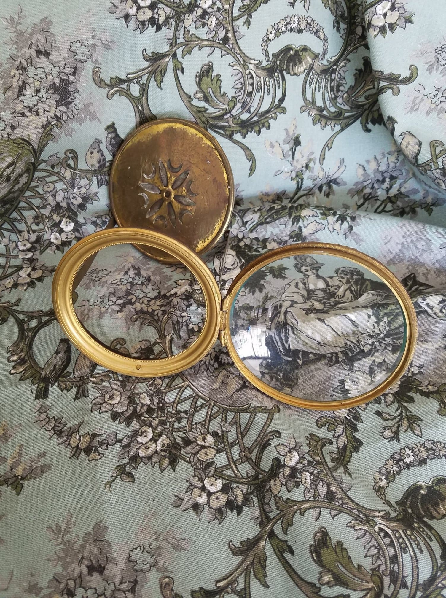 Horloge Antique Français Mantel Avant et Arrière