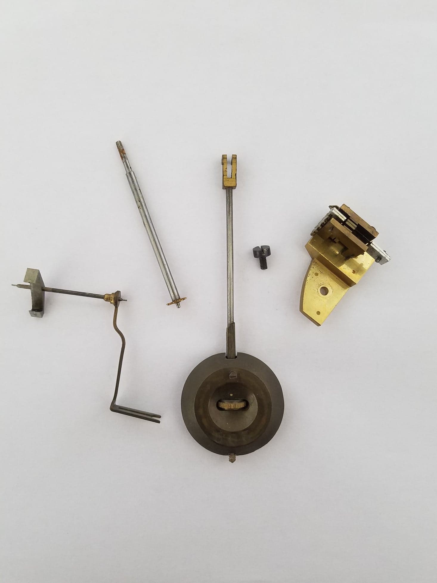 Pendule d'horloge de Cheminée Antique Français et Pièces Assorties