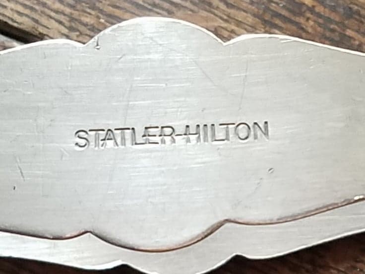 statler Hilton Antique American Silver Plate Sugar Tongs - Ice Cube Tongs