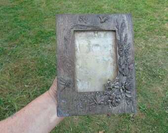 Quadro del movimento estetico francese - Cornice per foto decorata con fiori e insetti, decorazione da parete per la casa, porta menù francese