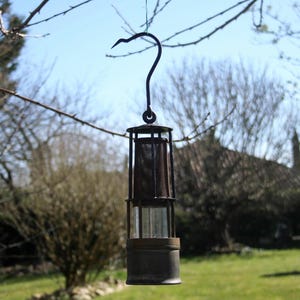 Lampada da minatore tedesca Wilhem Seippel, lampada da minatore antica, lampada anni &#39;900, oggetto da collezione minerario d&#39;epoca, arredamento industriale per la casa