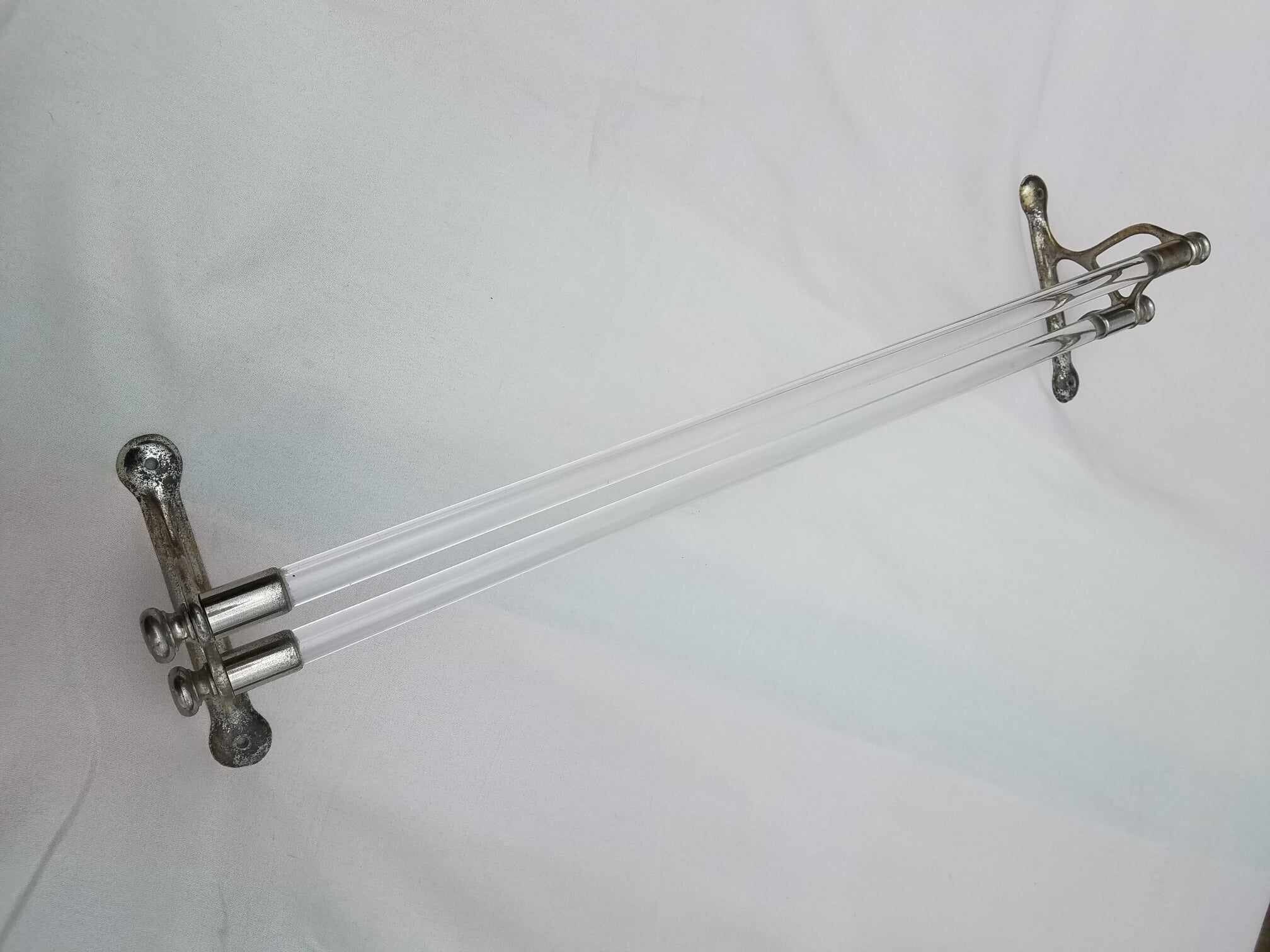 Glass Towel Rail Antique French 1920 s Double Towel Rail