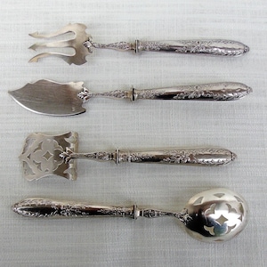 Antique French Solid Silver Cheese Servers-Service de Fromage & Presentation Case, Wedding-Birthday Gift Dining-Serving,Cheese Lovers Gift