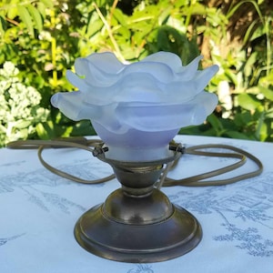 French Vintage Side Light, Home Decor-Lighting, Side Light - Table Light - Desk Light,French Vintage Bedroom-Boudoir Lamp,French Lilac Roses