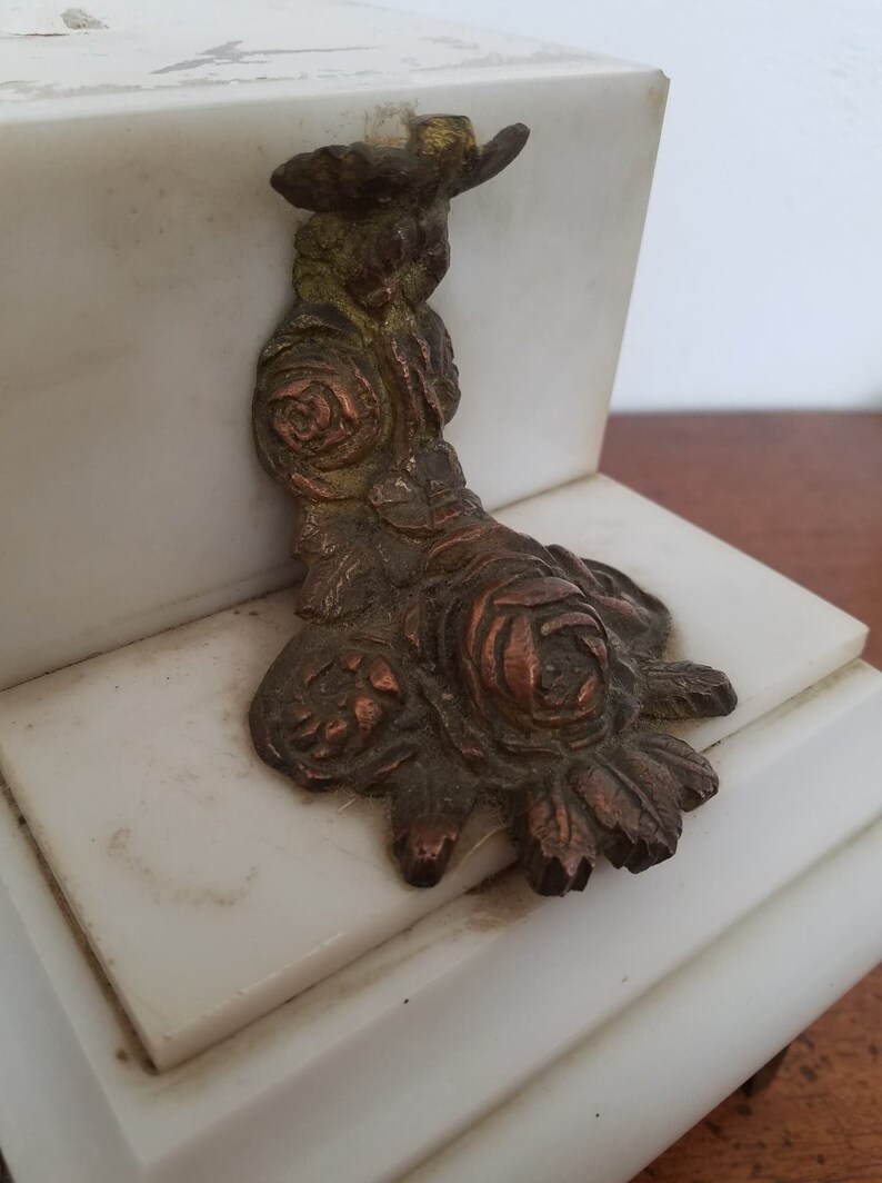 Antique Large French Mantel Clock Side Finials,replacement Parts