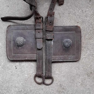 WW1 US Mule Blinkers or Blinders, WW1 Military Equipment,WW1 Collectable, Equestrian Blinkers,Vintage WW1 US equipment