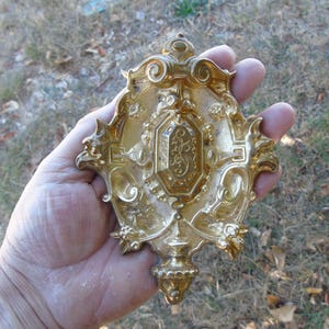 Antique French Bronze Picture Hook Cover,Cache Clou,Home Decor,Picture Decoration,Wall Decor,Embellishments,Chateau Chic