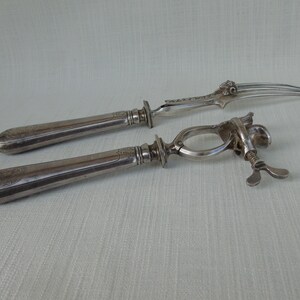 Service à Découper Et Manche à Gigot En Argent Massif - Paris - Vintage