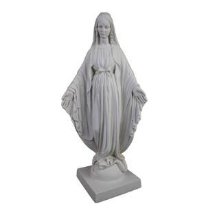 Virgin Mary Statue Sacred Religious Figure, Holy Mother Mary Sculpture for Home Altar, Spiritual Catholic Decor Gift for Faith Lovers