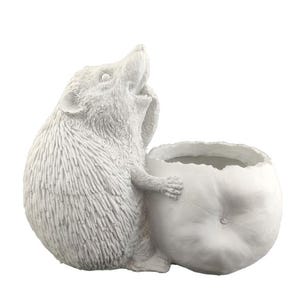 Hedgehog Planter Pot - Adorable Handmade Ceramic Planter, Cute Animal Succulent Pot, Modern Indoor Plant Holder, Unique Home Decor