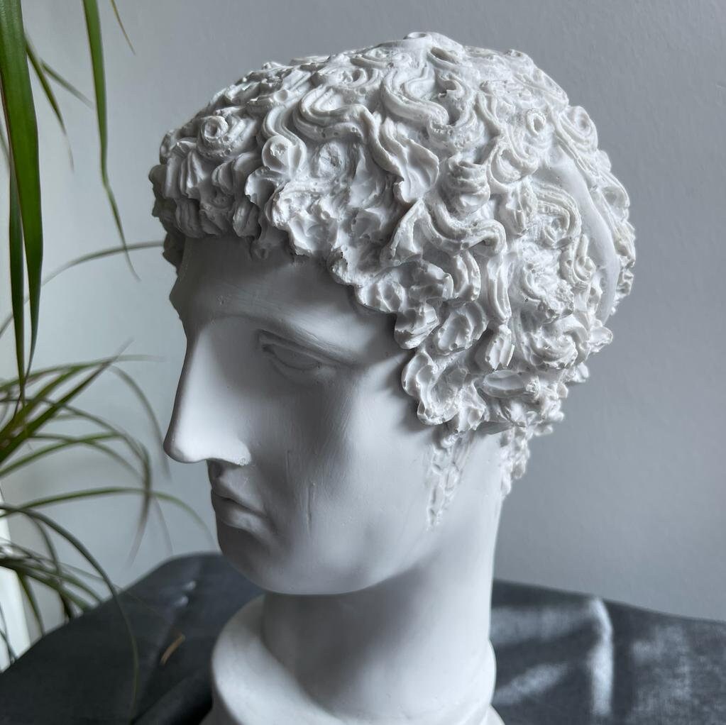 Hermes Bust Statue Greece Bust Pop Art Sculpture Hermes Etsy