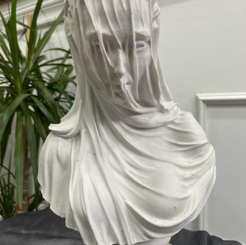 Veiled Lady Bust Sculpture - Elegant Statue for Home & Office Decor ...