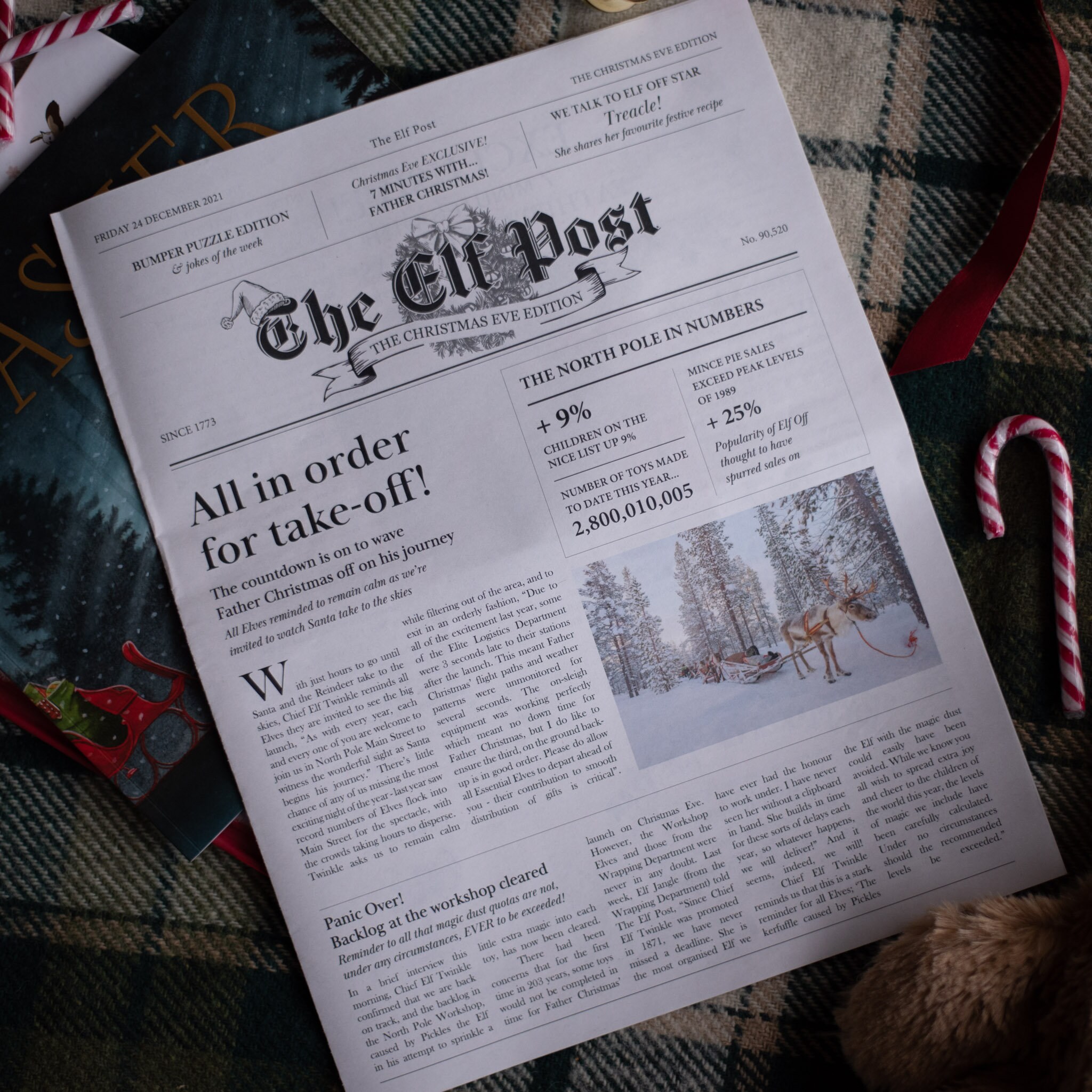 The Elf Post Newspaper Christmas Eve Edition | Etsy