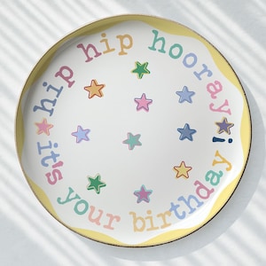 Happy Birthday Plate for Kids – Child’s Party Keepsake and Birthday Present P530YKM0
