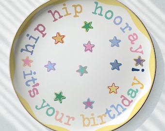 Happy Birthday Plate for Kids – Child’s Party Keepsake and Birthday Present P530YKM0