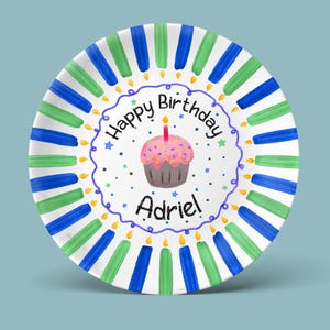 Personalized Birthday Plate – Custom Name Keepsake for Baby’s First Birthday or Special Celebration Gift P530J4W0