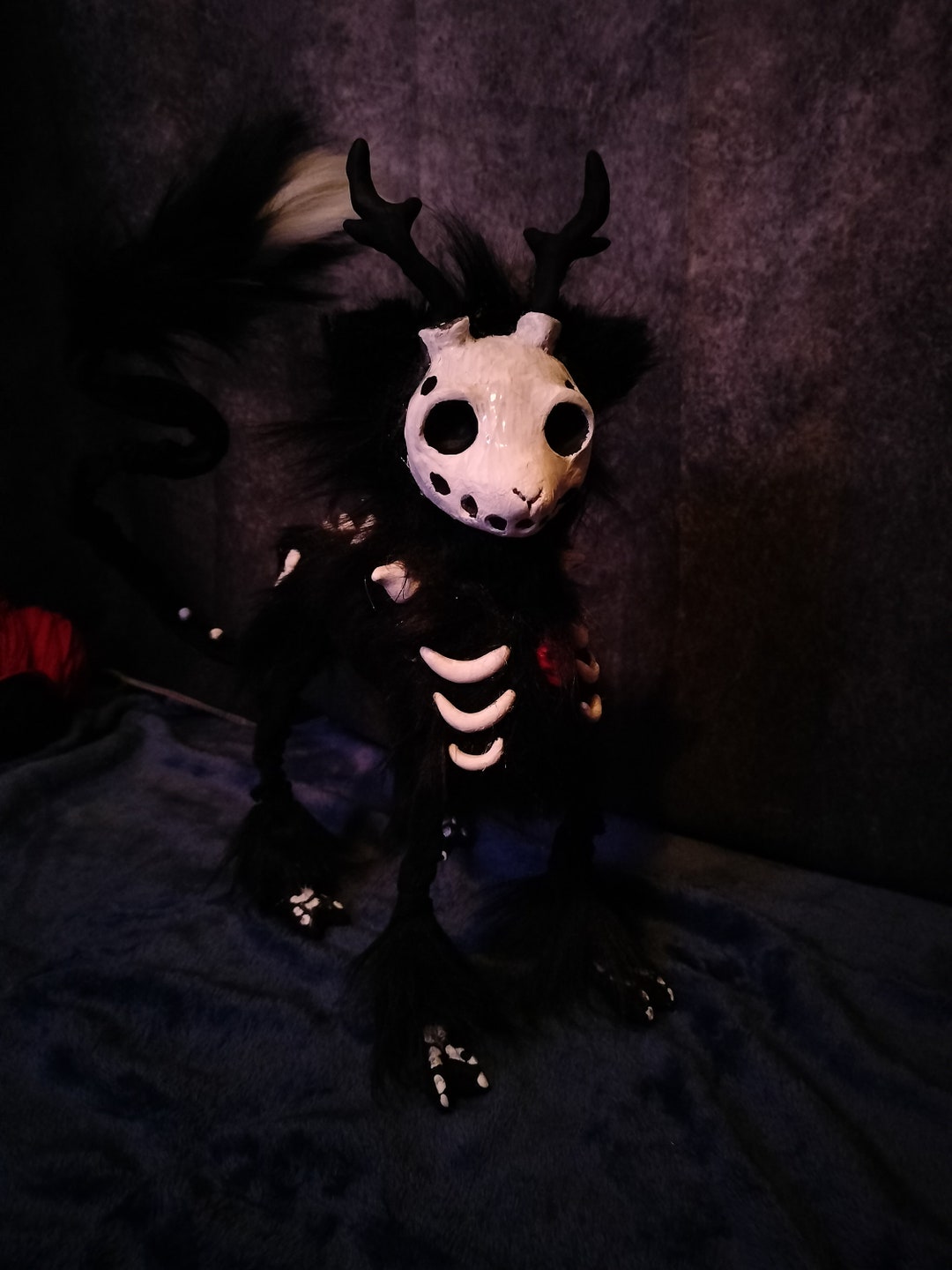 Wendigo Skeleton Art Doll - Etsy