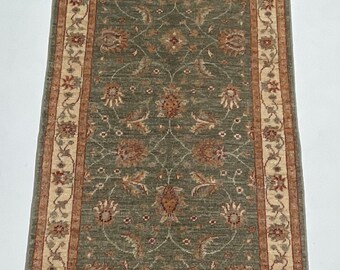 Ziegler Runner 3x10 Area Rug Hand-knotted with Organic dyes & Hand-spun Wool rug for Living Room -Bedroom Rug -Dinning Room Rug Ziegler Rug