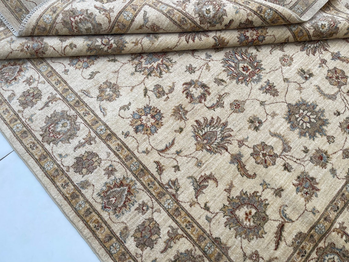 Ziegler Area Rug 5x8 Hand-knotted With Organic Dyes & Hand-spun Wool ...