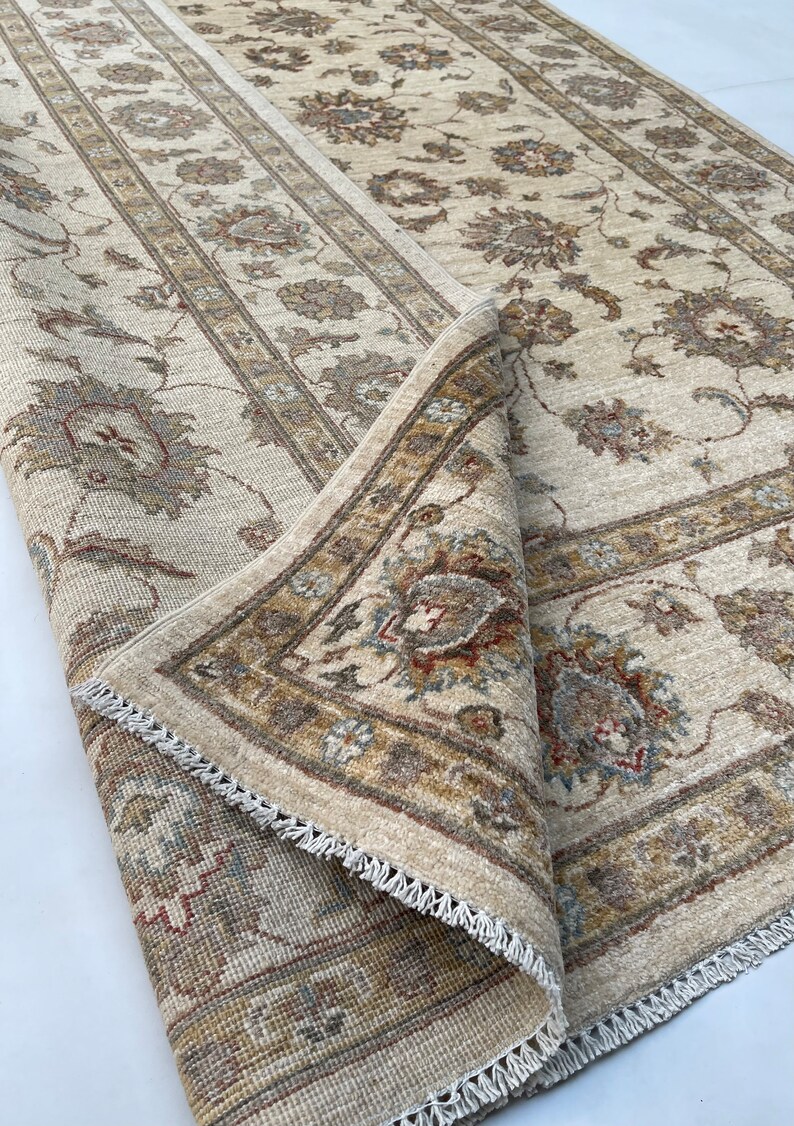 Ziegler Area Rug 5x8 Handknotted With Organic Dyes & Handspun Wool